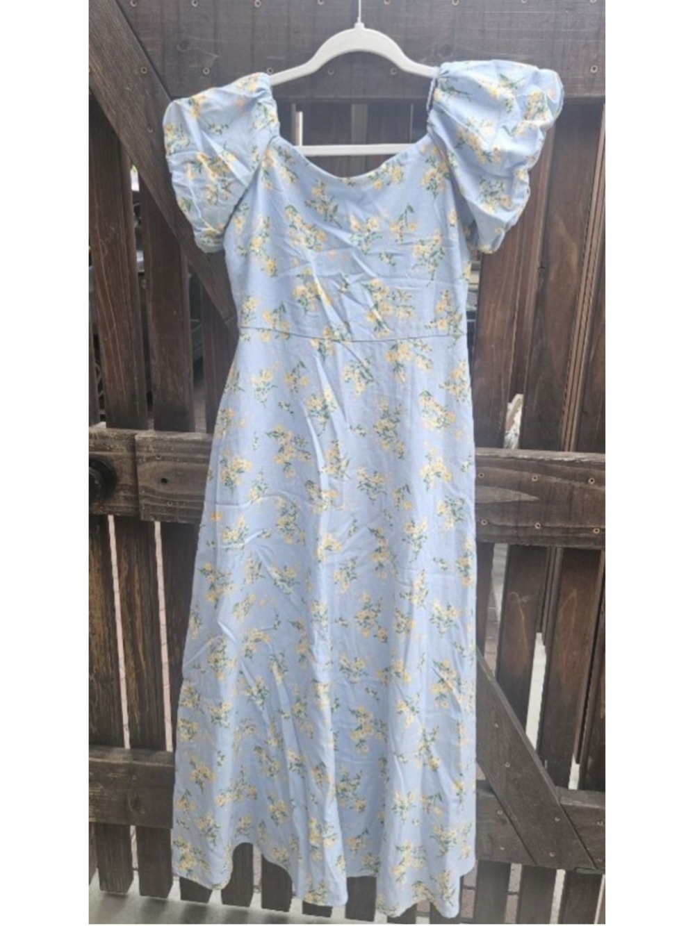 Altar'd State Floral Cotton/Linen Blend Maxi Dress Size S
